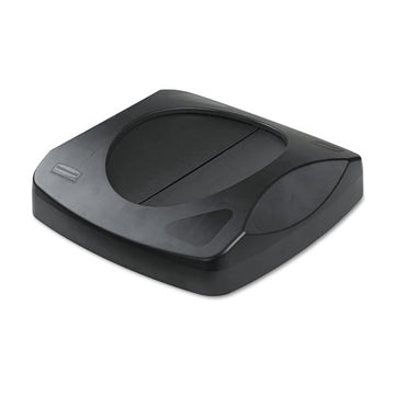 Rubbermaid® Commercial Swing Top Lid For Untouchable Recycling Center, 16" Square, Black freeshipping - TVN Wholesale